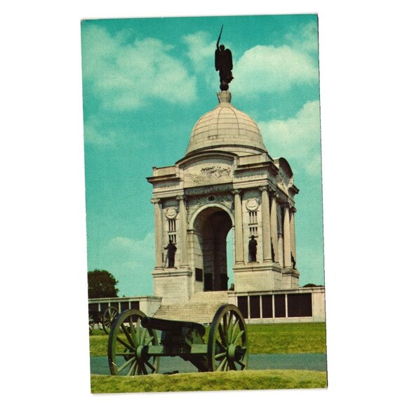 Gettysburg National Military Park PA Memorial Postcard Vintage H S Crocker 1941 - Picture 1 of 2